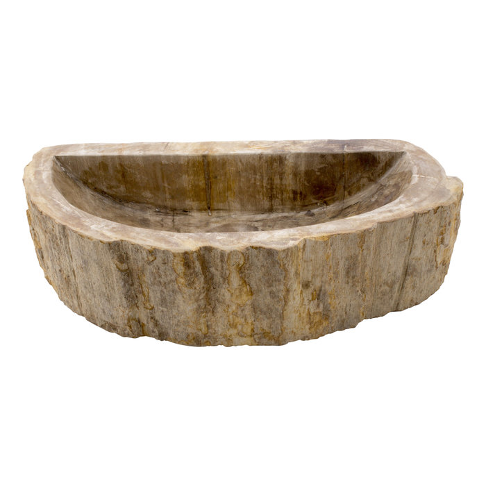 Indomarmer WC-Becken aus Versteinertes Holz