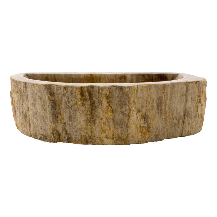 Indomarmer WC-Becken aus Versteinertes Holz