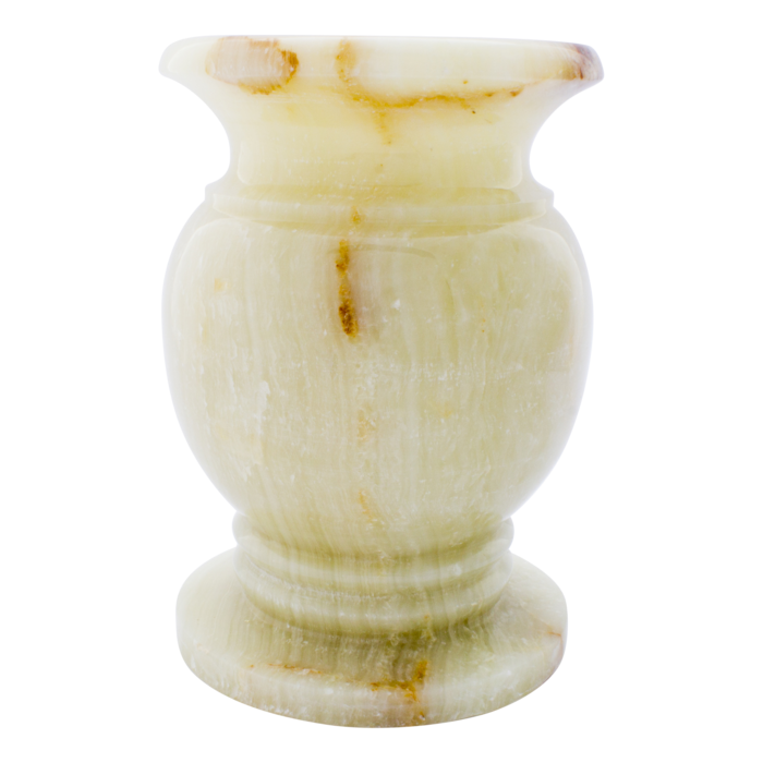Indomarmer Satz Onyx Vasen Ø 20 x h 30