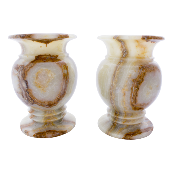 Indomarmer Set Vases of Onyx Ø 20 x h 30