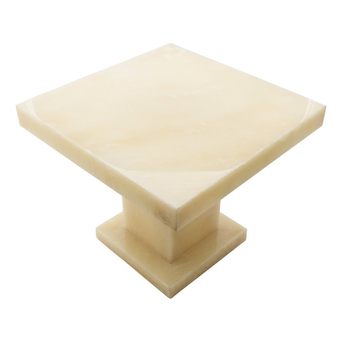 Indomarmer Onyx Beistelltisch Quadrat 50x50x40 cm