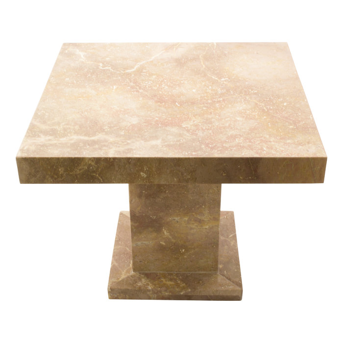 Indomarmer Side table Square 50x50x40 cm Red Marble