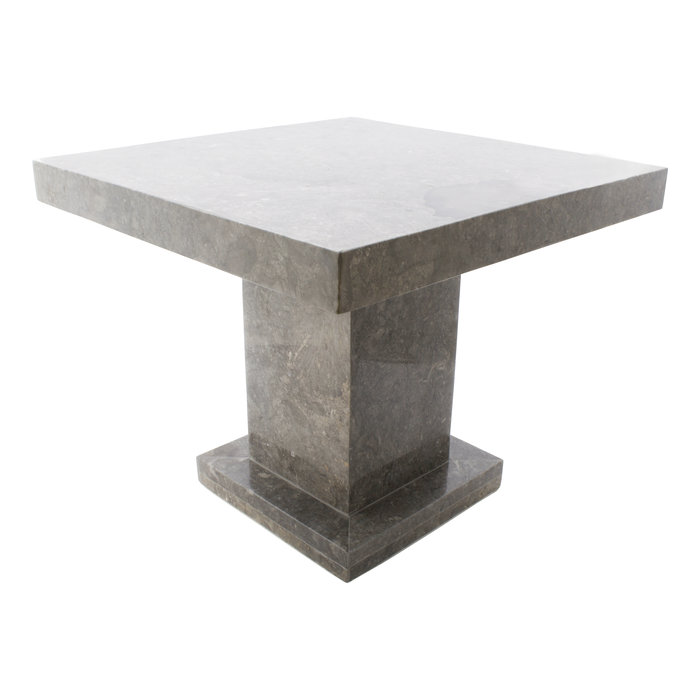 Indomarmer Side table Square 50x50x40 cm Grey Marble