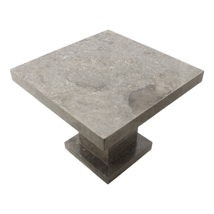 Indomarmer Side table Square 50x50x40 cm Grey Marble