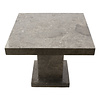 Indomarmer Side table Square 50x50x40 cm Grey Marble