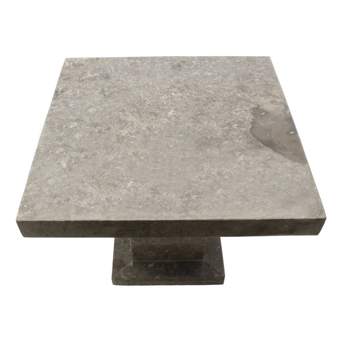 Indomarmer Beistelltisch Quadrat 50x50x40 cm Grauer Marmor