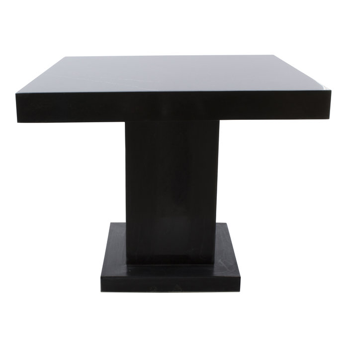 Indomarmer Beistelltisch Quadrat 50x50x40 cm Schwarz Marmor