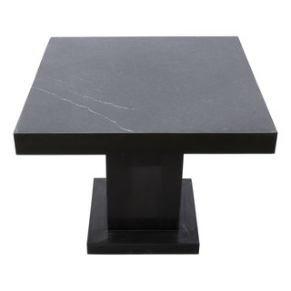 Indomarmer Beistelltisch Quadrat 50x50x40 cm Schwarz Marmor