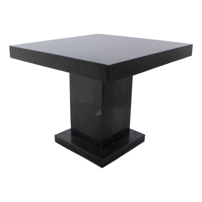 Indomarmer Bijzettafel Vierkant 50x50x40 cm Zwart Marmer