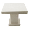 Beistelltisch Quadrat 50x50x40 cm Creme Marmor