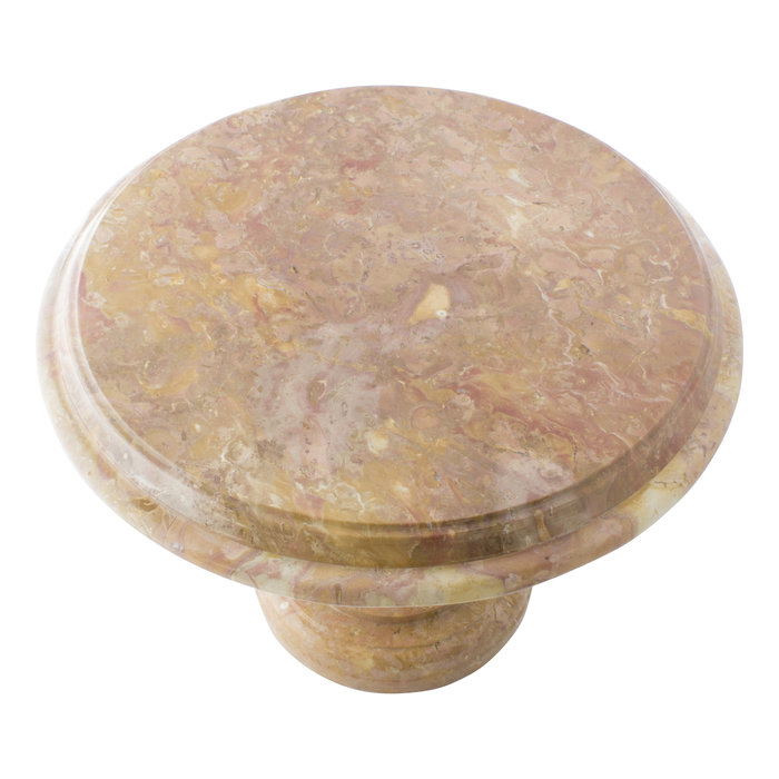 Indomarmer Bijzettafel Rond Ø50xH40 cm Rood Marmer