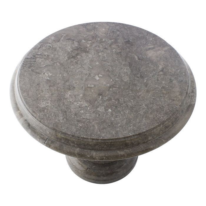 Indomarmer Bijzettafel Rond Ø50xH40 cm Grijs Marmer