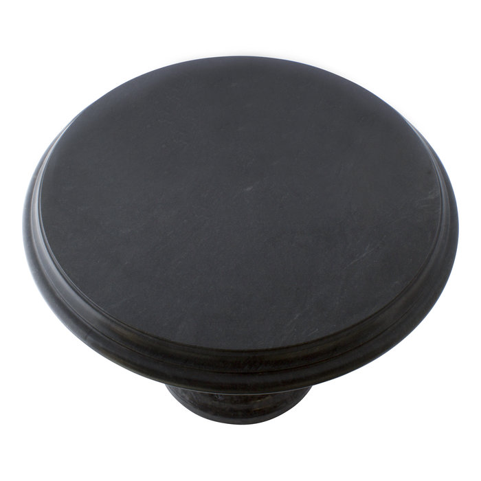 Indomarmer Side table Round Ø50xH40 cm Black Marble