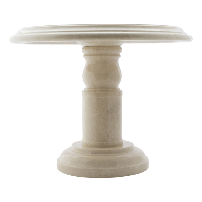 Indomarmer Side table Round Ø50xH40 cm Cream Marble