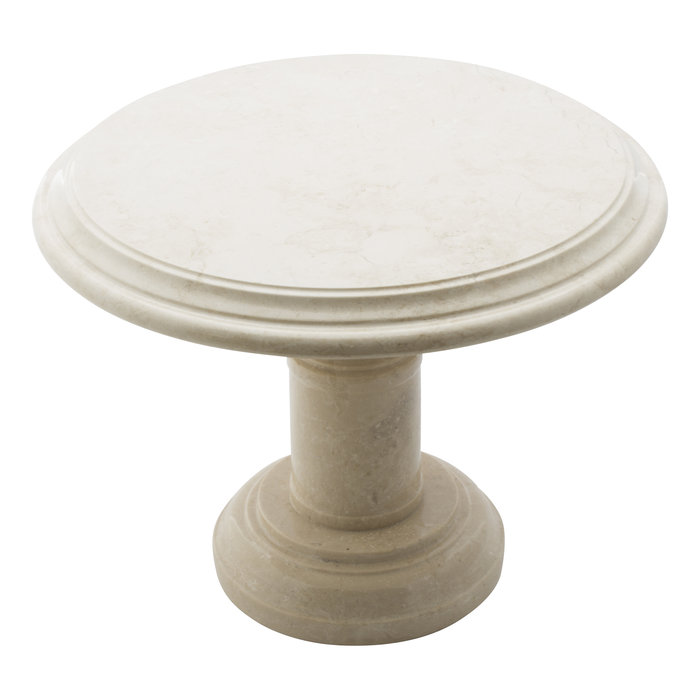 Indomarmer Side table Round Ø50xH40 cm Cream Marble