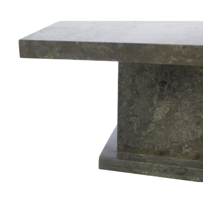 Indomarmer Couchtisch Rechteck 110x70x45 cm Grauer Marmor