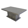 Couchtisch Rechteck 110x70x45 cm Grauer Marmor
