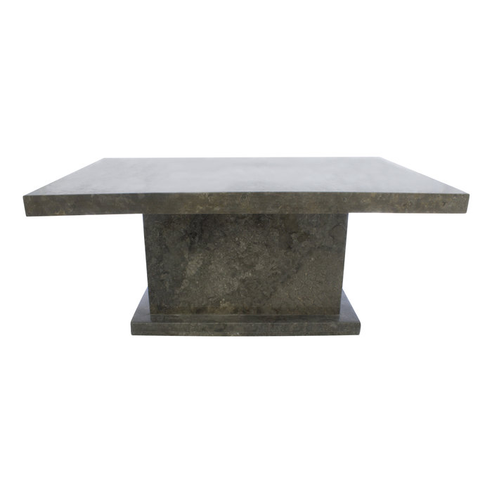 Indomarmer Couchtisch Rechteck 110x70x45 cm Grauer Marmor