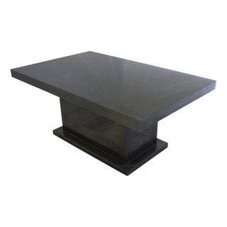 Indomarmer Couchtisch Rechteck 110x70x45 cm Schwarz Marmor