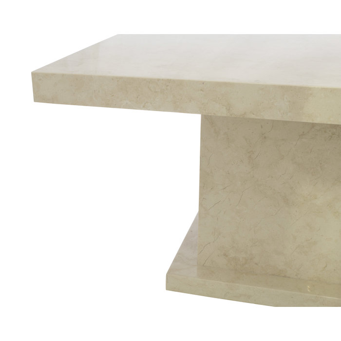 Indomarmer Coffee table Rectangle 110x70x45 cm Cream Marble