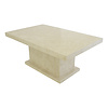 Couchtisch Rechteck 110x70x45 cm Creme Marmor