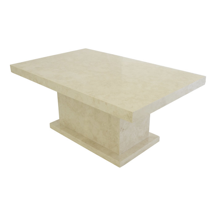 Indomarmer Coffee table Rectangle 110x70x45 cm Cream Marble