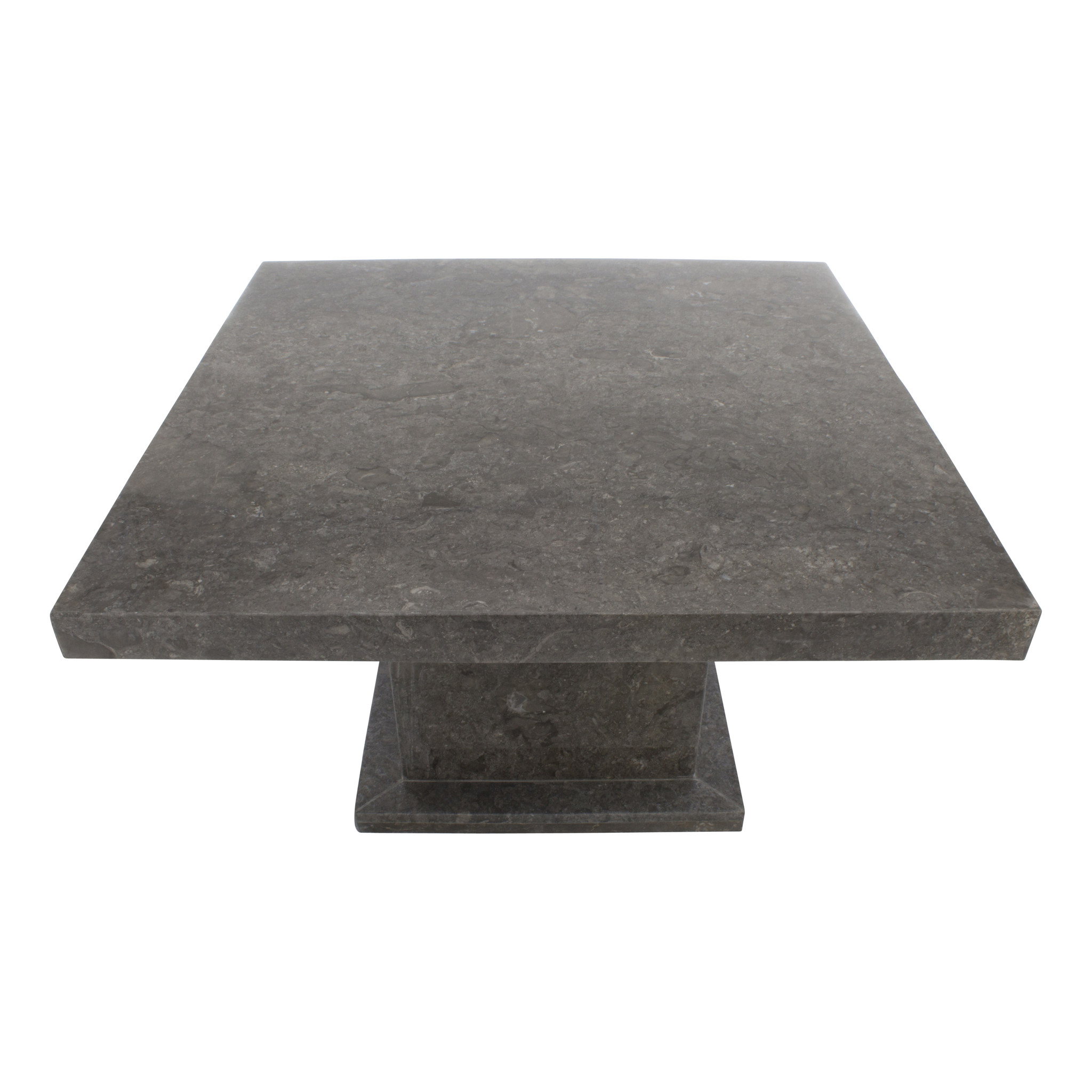Coffee Table Square 80x80x45 Cm Grey Marble Indomarmer