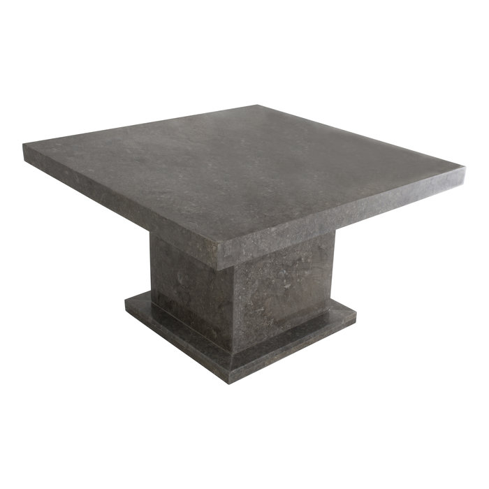 Indomarmer Salontafel Vierkant 80x80x45 cm Grijs Marmer