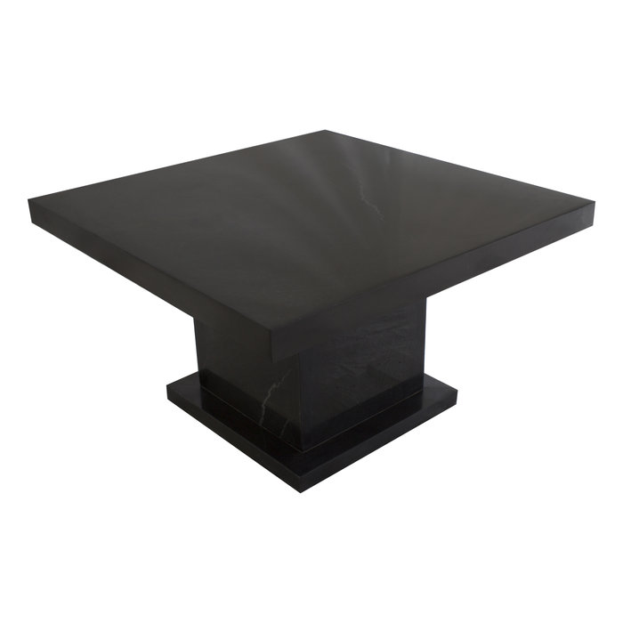 Indomarmer Couchtisch Quadrat 80x80x45 cm Schwarz Marmor