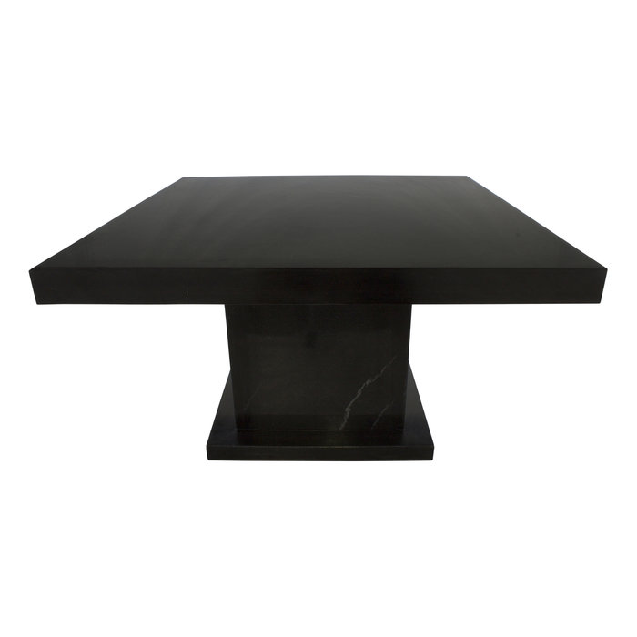 Indomarmer Couchtisch Quadrat 80x80x45 cm Schwarz Marmor