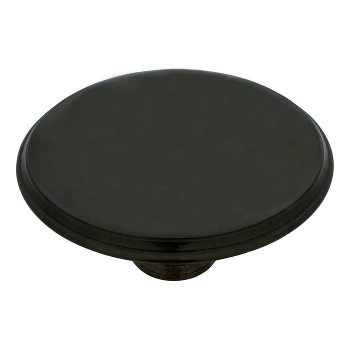 Indomarmer Couchtisch Rund Ø80xH45 cm Schwarz Marmor