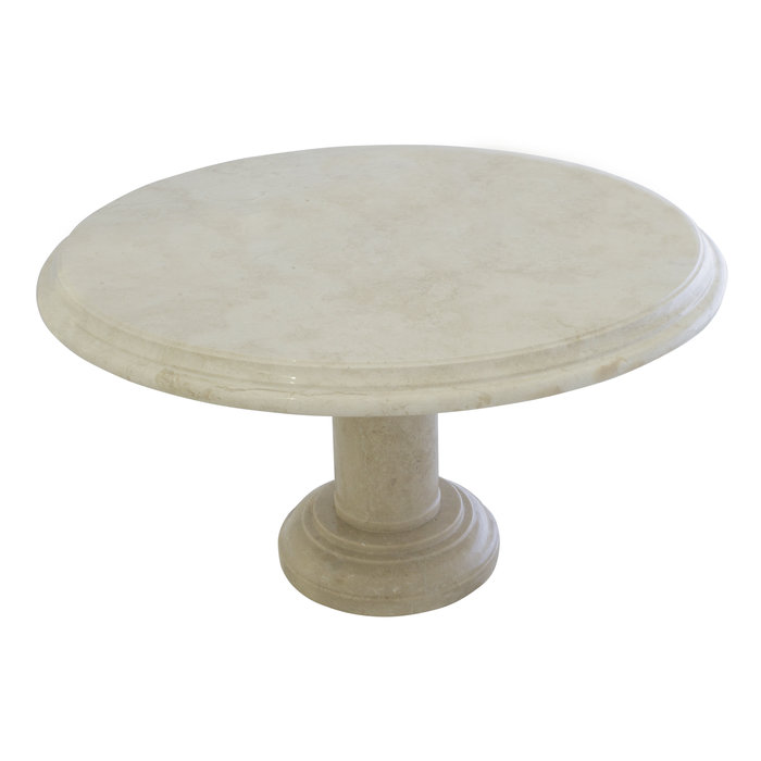 Indomarmer Salontafel Rond Ø80xH45 cm Crème Marmer