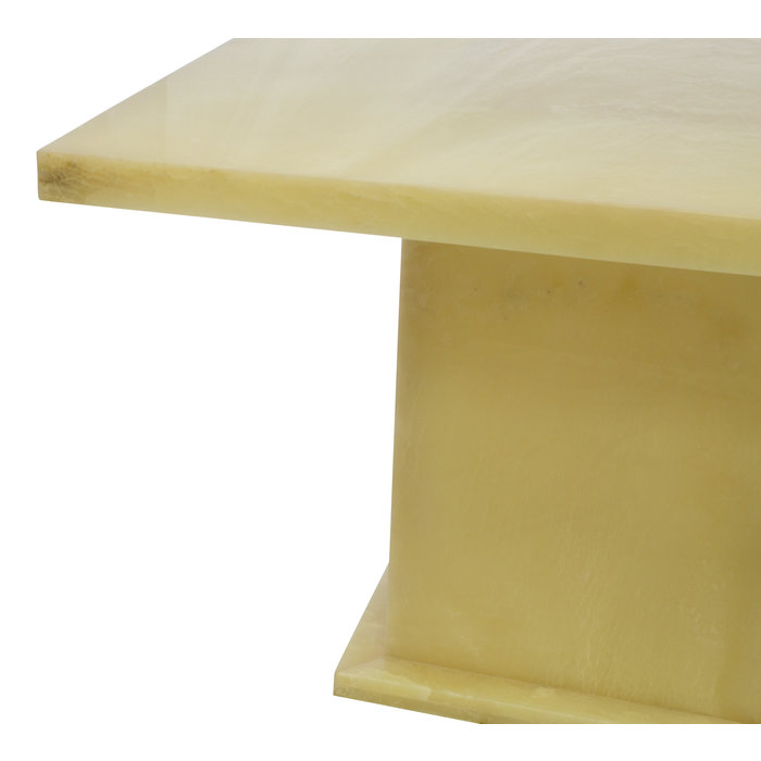 Indomarmer Onyx Eettafel Vierkant 120x120x79 cm