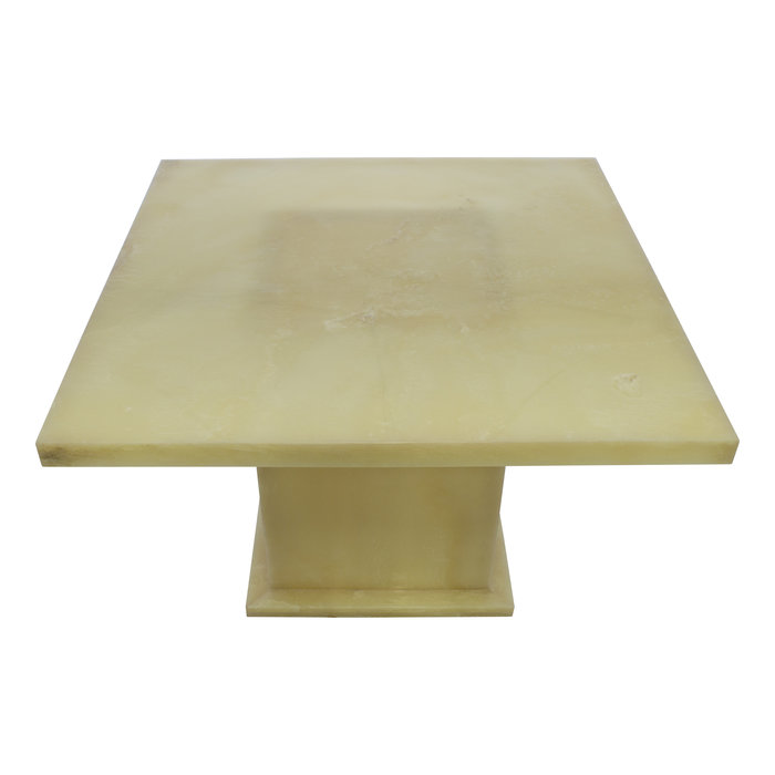 Indomarmer Onyx Eettafel Vierkant 120x120x79 cm