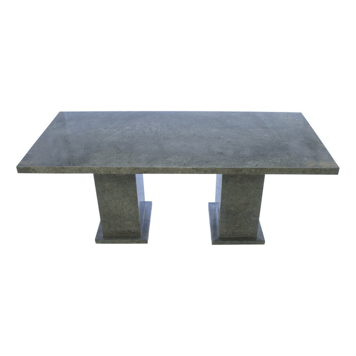 Indomarmer Esstisch Rechteck 200x90x79 cm Grauer Marmor