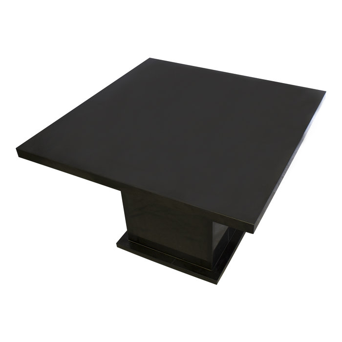 Indomarmer Eettafel Vierkant 120x120x79 cm Zwart Marmer
