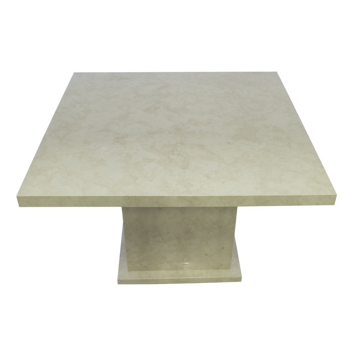 Indomarmer Esstisch Quadrat 120x120x79 cm Creme Marmor