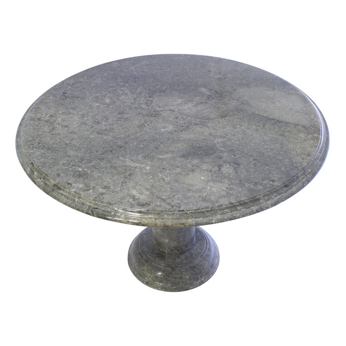 Indomarmer Eettafel Rond Ø120xH79 cm Grijs Marmer