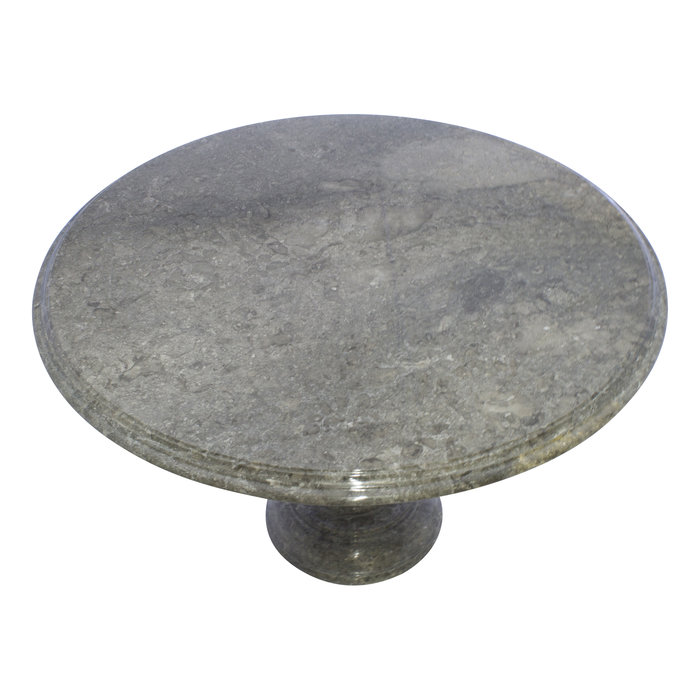 Indomarmer Esstisch Rund Ø120xH79 cm Grauer Marmor