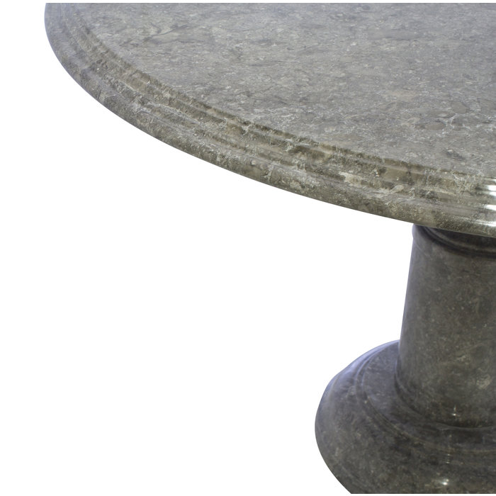 Indomarmer Dining table Round Ø120xH79 cm Grey Marble