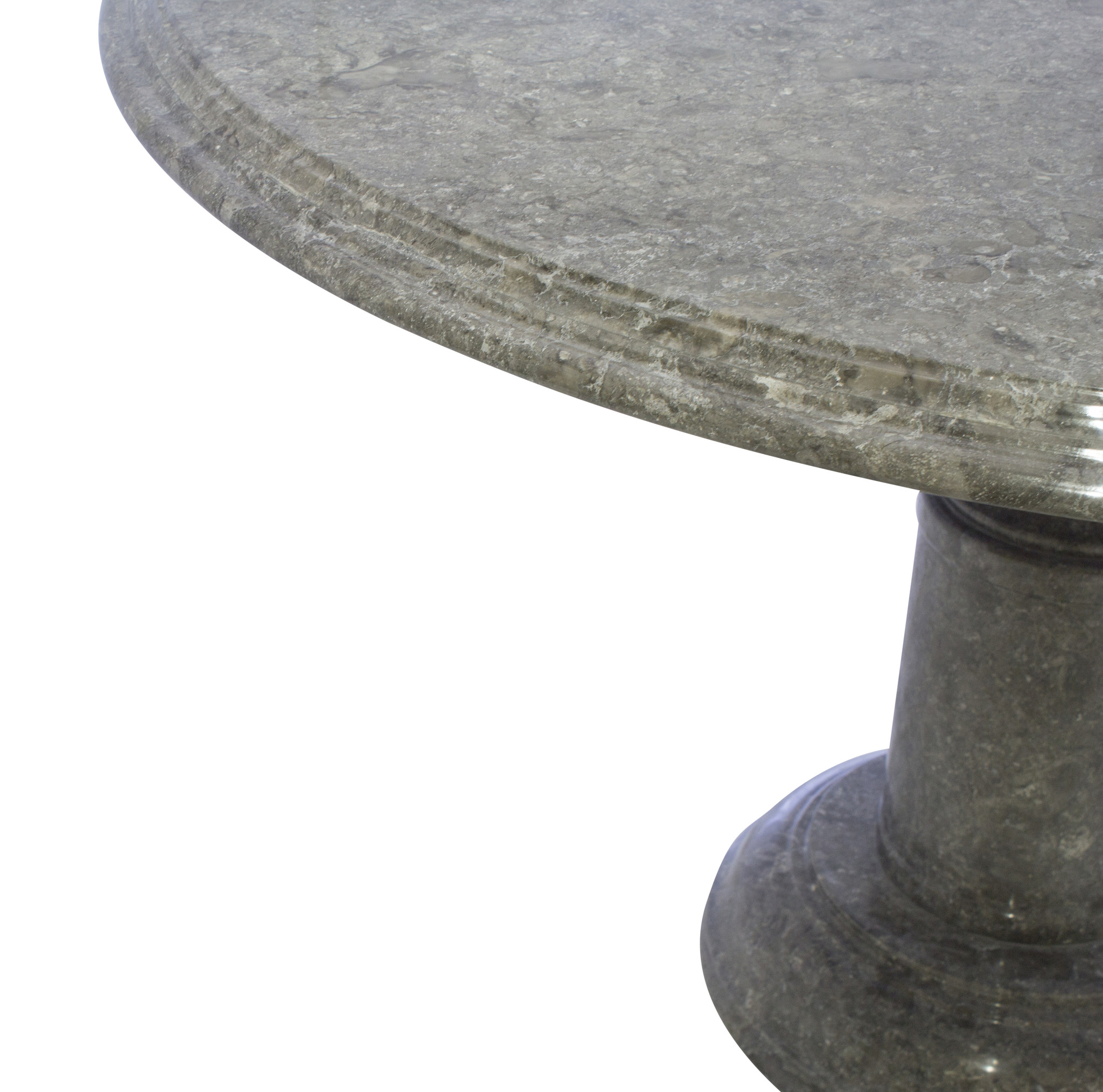 Indomarmer Dining table Round Ø120xH79 cm Grey Marble