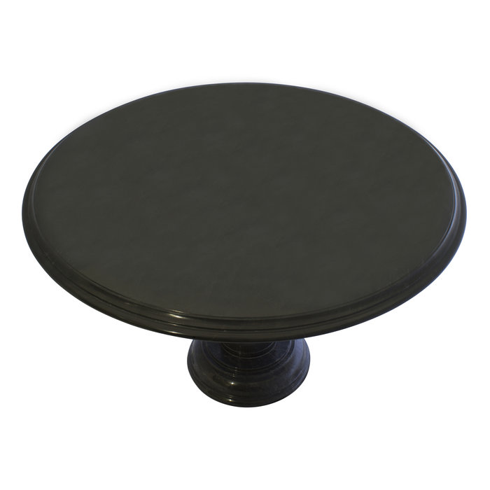 Indomarmer Esstisch Rund Ø120xH79 cm Schwarz Marmor
