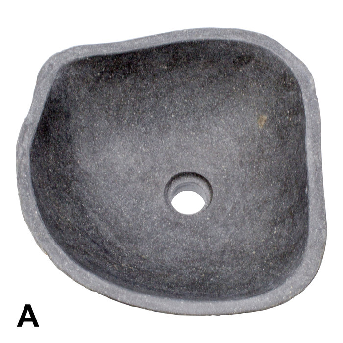 Indomarmer Set Waschbecken aus Flussstein