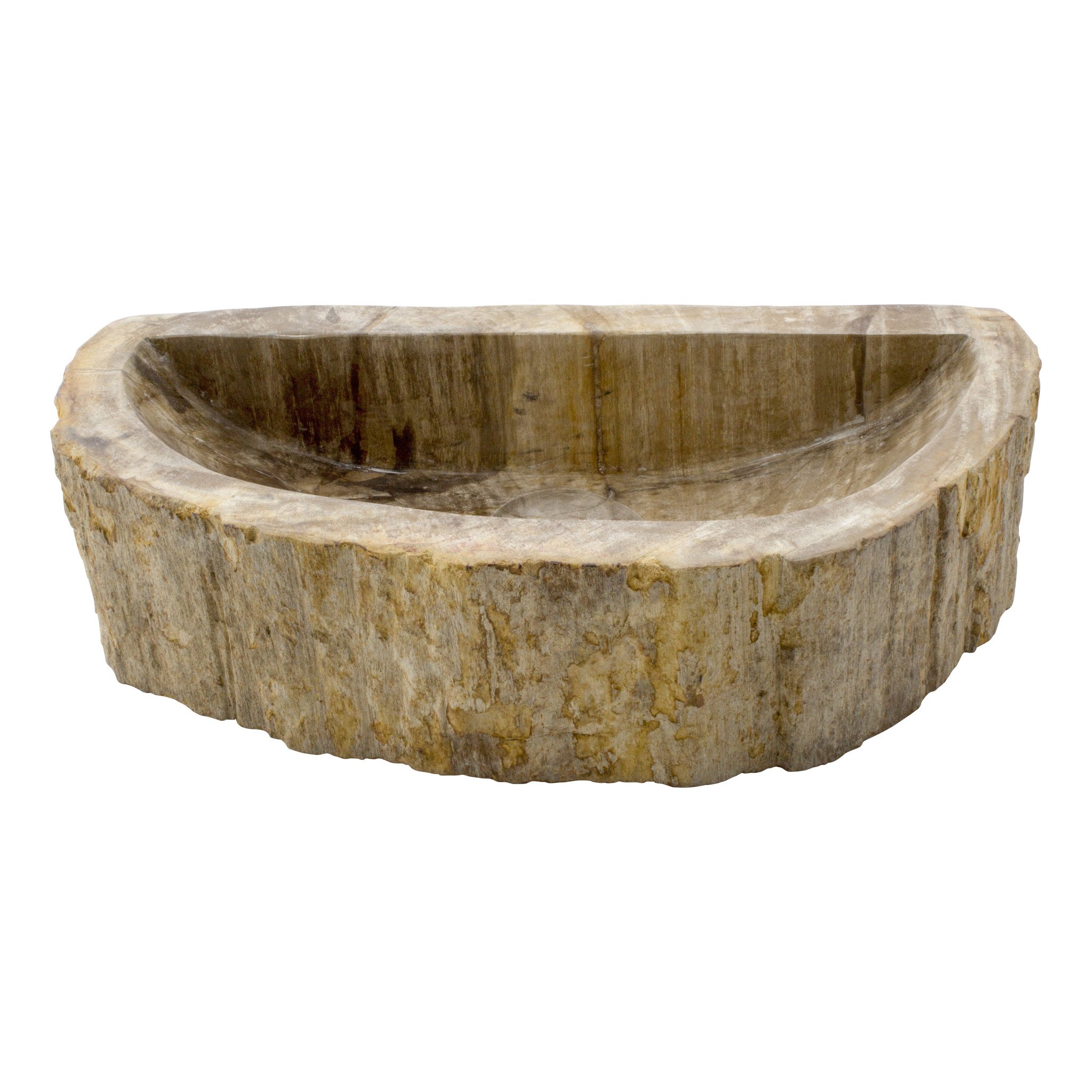 Indomarmer WC-Becken aus Versteinertes Holz