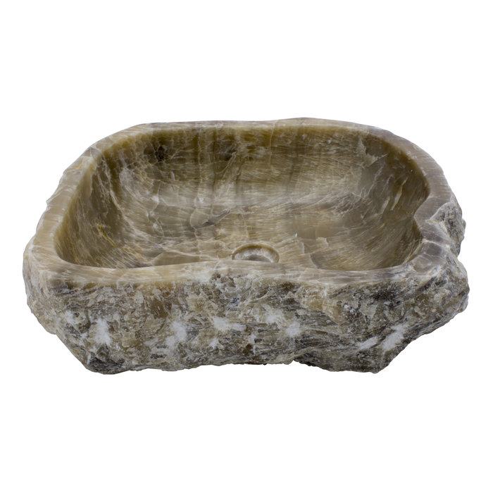 Indomarmer Washbasin of Black Onyx 52x45x15cm