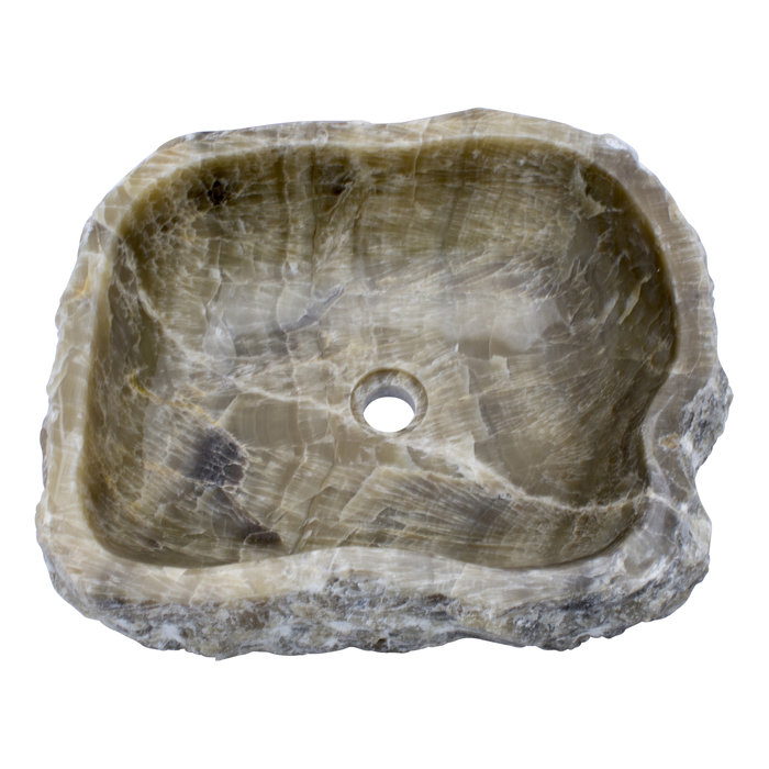 Indomarmer Waskom van Zwart Onyx 52x45x15cm