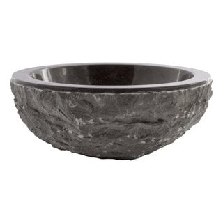 Indomarmer Black Marble Toilet Fountain Full-Marmo Ø 30 x H 12 cm