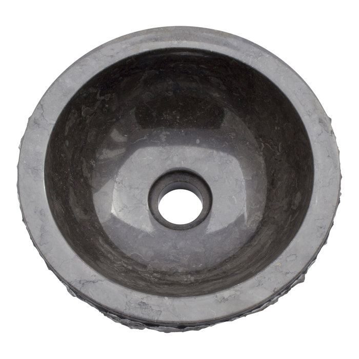 Indomarmer Black Marble Toilet Fountain Full-Marmo Ø 30 x H 12 cm