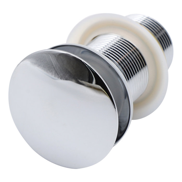 Indomarmer Pop-Up Ablaufventil mit langem Schaft 9 cm Chrom