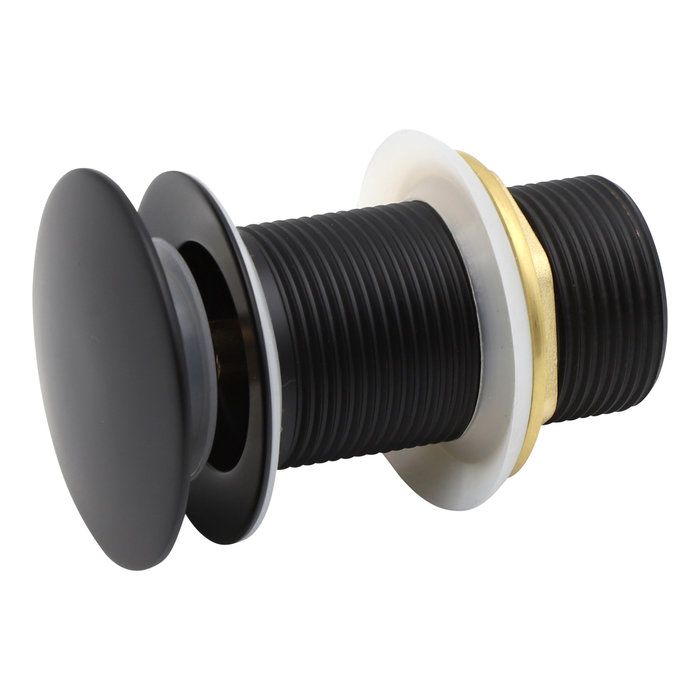 Indomarmer Pop-up Afvoerplug met Lange Schacht 9 cm Mat Zwart